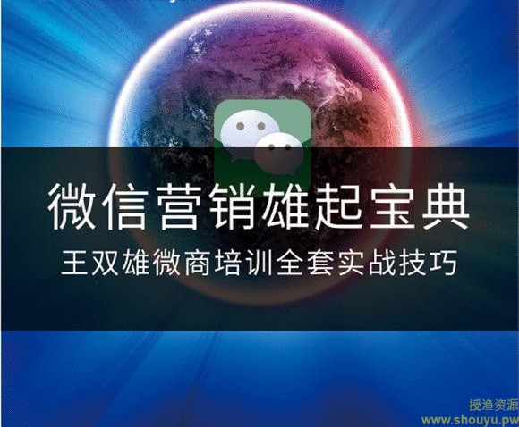 微信营销雄起宝典-王双雄微商培训全套视频教程（共9课）